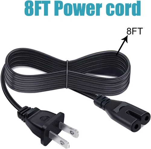 Vista 3 de Cable de alimentación de 8 pies para Canon Pixma TS9120 MX922 MG2522 G4210 MG7720 MG6822 MG6821 MG6820 MG5722 MG5721 MG5720 Pixma pro 100 Pro-100
