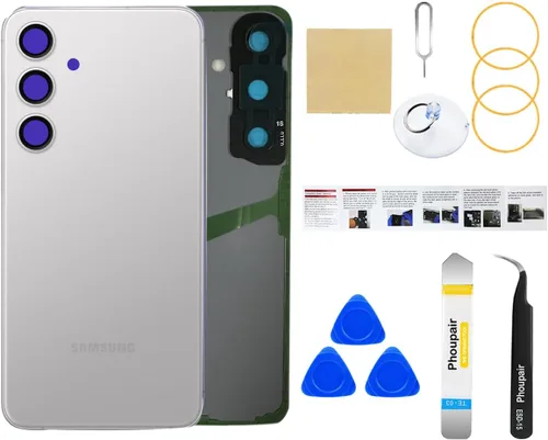 Vista 36 de Reemplazo de cristal trasero para Samsung Galaxy S24 con kit de herramientas de reparación profesional (Amber Yellow)
