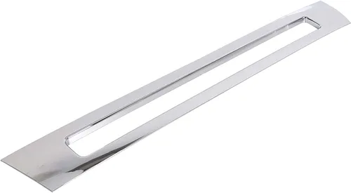 Vista 9 de ECOTRIC Cubierta central de parachoques negra+moldura cromada compatible con la serie de camiones Volvo VNL 300 430 630 670 730 780 2004-2017