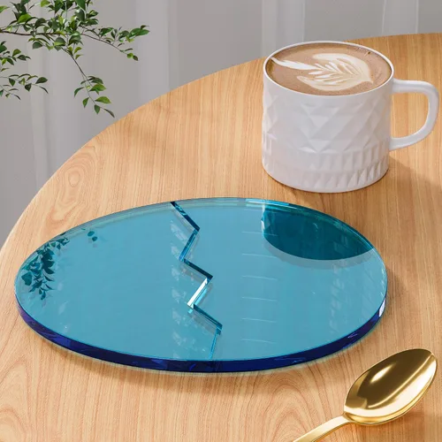 Vista 16 de Posavasos Decorativos de Acrílico, Posavasos Irregulares para Bar y Bebidas, Posavasos para Taza de Café con Forma de Nube Transparente, Perfecto