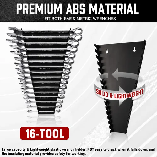 Vista 3 de ALOANES Organizador de llaves de plástico ABS de 64 ranuras, organizador de llaves colgantes estándar para caja de herramientas y pared, compatible