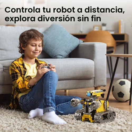Vista 3 de Sillbird Kit de construcción de robot con aplicación y control remoto 1-amarillo