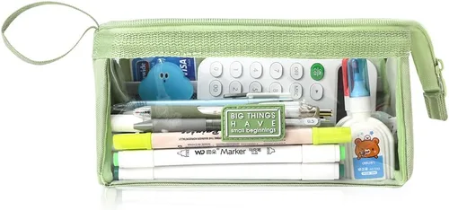 Vista 13 de iSuperb Estuche para lápices de gran capacidad, estuche organizador simple para adultos (negro)