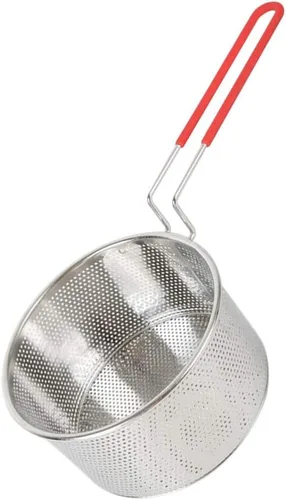 Vista 5 de Colador de fideos de acero inoxidable Filtro de alimentos fritos Colador Colador Cuchara Colador Cesta