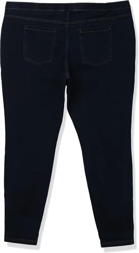 Vista 2 de No Nonsense - Leggings tipo jeans de mezclilla clásicos para mujer
