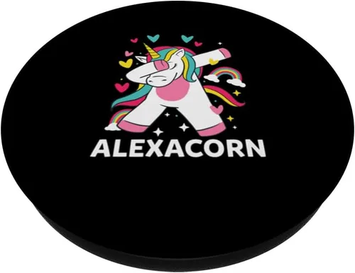 Vista 2 de Alexacorn - PopGrip intercambiable con nombre personalizado de unicornio de Alexa PopSockets