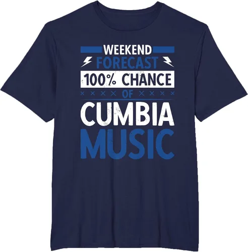 Vista 16 de Weekend Forecast Cumbia Music T-Shirt