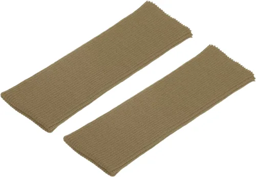 Vista 27 de MECCANIXITY Puños elásticos con bordes acanalados de 4 x 3.5 pulgadas, tela de algodón, cinta elástica para coser, color negro, 1 par
