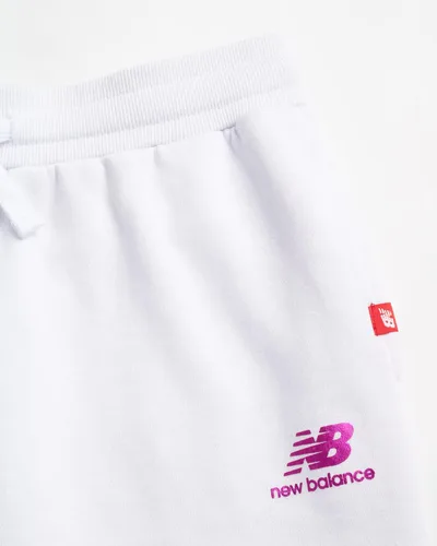 Vista 52 de New Balance Pantalones deportivos para niña, forro polar de mezcla de algodón suave con cordón y bolsillos (tallas 8-16)