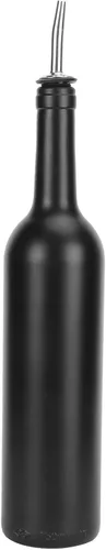 Vista 9 de Vertedores de acero inoxidable, juego de vertedor de vino con tapas largas y cepillo, vertedores clásicos de botellas con boquilla cónica con tapas
