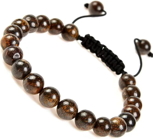 Vista 8 de MASSIVE BEADS - Pulseras ajustables unisex de cuentas de cristal de piedras preciosas con poder curativo natural, de macramé Piedras de 7 chakras