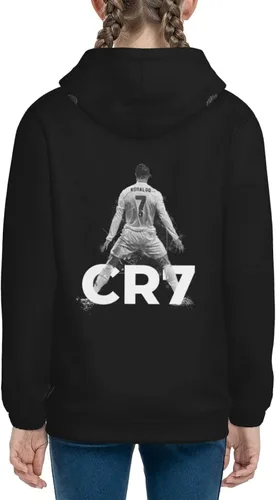 Vista 5 de LUJA DLING Ronaldo #7 Cr7 - Sudadera con capucha para adolescentes con bolsillo