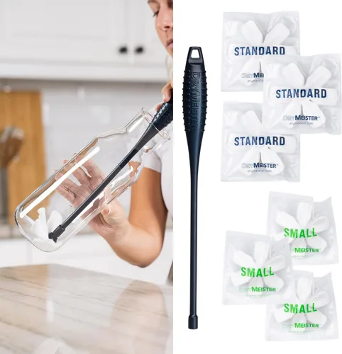 Vista 6 de Pequeños recambios: se seca dentro de botellas de agua estrechas, jarrones, copas de champán, decantadores, vasos delicados, reutilizables. La