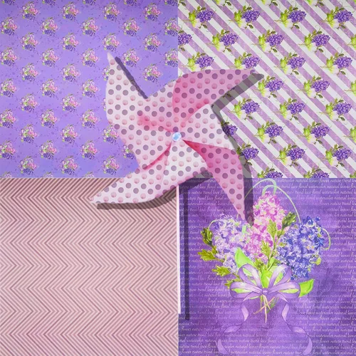 Vista 6 de Papel de tarjeta morado de 12 x 12 pulgadas, paquete de papel pesado de una sola cara, suministros para álbumes de recortes para manualidades