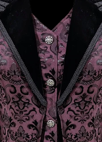 Vista 4 de Chaqueta steampunk para mujer, estilo victoriano, gótico, medieval, vintage