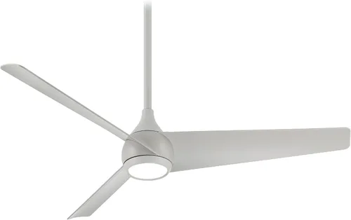 Vista 2 de MINKA-AIRE F678L-CL Twist 52" Ventilador de techo con luces LED y control remoto, carbón