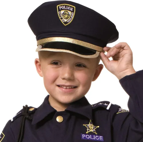 Vista 2 de Dress Up America Sombrero de policía infantil
