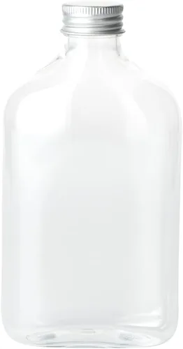 Vista 2 de Restaurantware Bottle Tek - Botellas de licor de 10 onzas, 100 botellas de plástico vacías, desechables con tapas de aluminio, botella de plástico