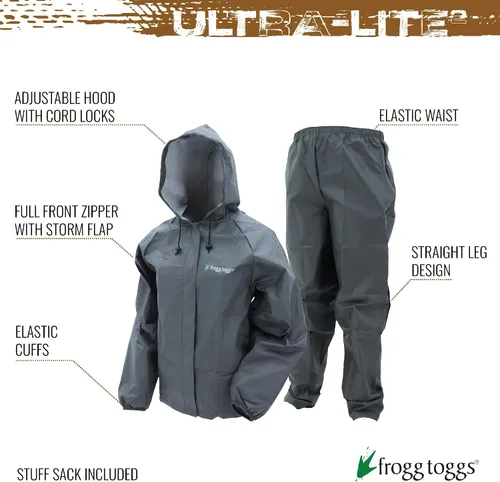 Vista 2 de FROGG TOGGS Womens Standard Ultra-Lite2 Waterproof Breathable Rainsuit