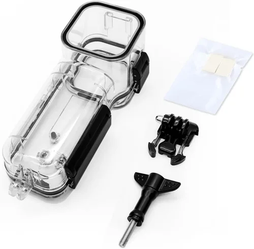 Vista 8 de PULUZ Funda de buceo para DJI Osmo Pocket 3 Funda impermeable PC carcasa protectora 147.6 ft/147 pies cubierta de buceo submarino con accesorios