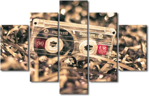 Vista 9 de Lienzo decorativo para pared, diseño de DJ Music Mixes the Track HD impreso en pinturas, 5 piezas de imágenes abstractas para sala de estar, obra