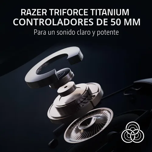Vista 3 de Razer BlackShark V2 HyperSpeed Auriculares inalámbricos para juegos para PC