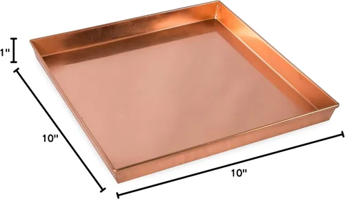 Vista 9 de Achla Designs Bandeja cuadrada, 10", cobre