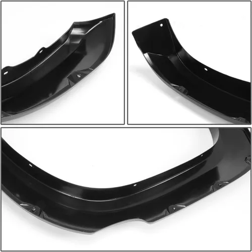 Vista 3 de Auto Dynasty guardabarros laterales compatibles con Tacoma 2016 2017, estilo remachado con bolsillo, plástico termo ABS, color negro mate