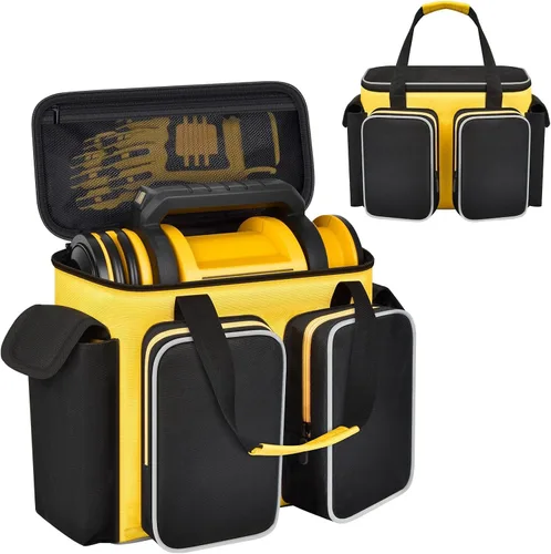 Vista 11 de Bolsa de transporte para inflador de neumáticos de 20 V MAX DCC020IB, almacenamiento de compresor de aire con cuatro bolsillos para kit de carga