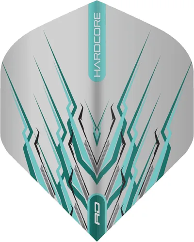 Vista 4 de RED DRAGON Peter Wright Snakebite Hardcore Mohawk Light Blue Dart Vuelos - 3 juegos por paquete (9 vuelos en total)