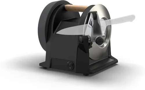 Vista 8 de Afilador de cuchillos de cocina Tormek T-1 para uso doméstico - NEGRO KARBON - Versión EE. UU. - Inglés (Verde ceniza)