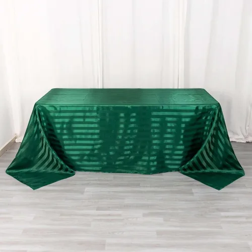 Vista 16 de Efavormart - Mantel redondo de satén a rayas blancas y negras de 120 pulgadas sin costuras para decoración de bodas, fiestas, eventos Negro