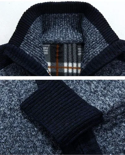 Vista 3 de Vcansion Men's Classic Soft Knitted Cardigan Sweaters