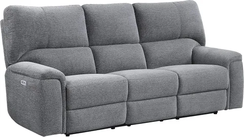 Vista 3 de Lexicon Evanside Wall Hugger - Sofá reclinable eléctrico, color carbón