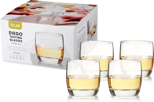 Vista 14 de Vasos altos True, juego de 4 vasos altos de vidrio para cócteles, mojito, té helado, jugos, agua con gas, vasos de cocina, vasos para bar en casa