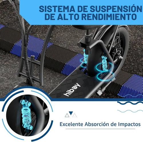 Vista 6 de Hiboy U2 Pro Electric Scooter for Adults with Seat & Basket