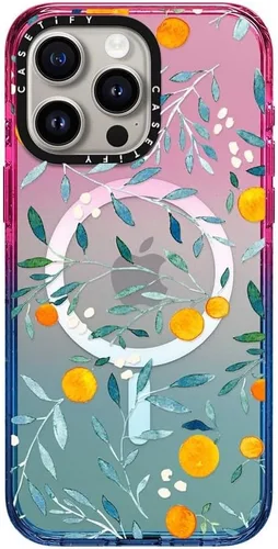Vista 40 de CASETiFY Funda para iPhone 15 Pro Max, compatible con MagSafe Protección contra caídas de grado militar 4x de 8.2 pies Cheetah Paradise Pink