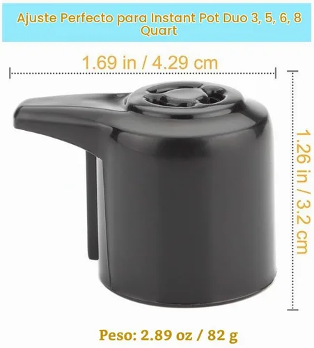 Vista 2 de Válvula de liberación de vapor, válvula de presión universal para olla instantánea de 3, 5, 6, 8 cuartos de galón, accesorio de mango de liberación