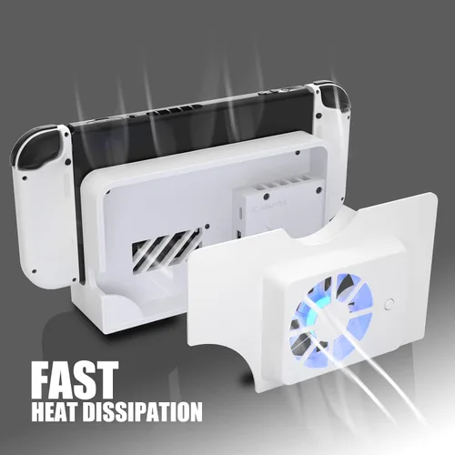 Vista 5 de Switch OLED Kit de montaje en pared, ventilador de muelle OLED Switch