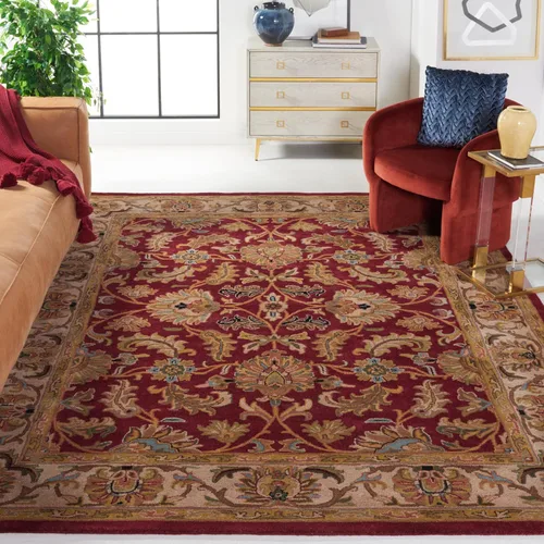 Vista 24 de Safavieh colección Heritage HG628A - tapete oriental tradicional hecho a mano de lana verde oscura y dorada, Lana, negro / beige (Black/ Beige)