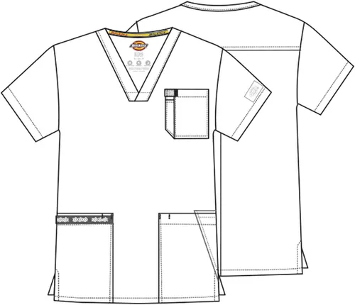 Vista 8 de Dickies EDS Essentials DK645 - Camiseta quirúrgica con cuello en V para hombre