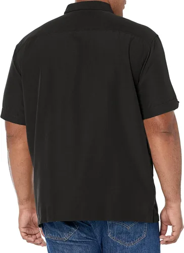 Vista 2 de Cubavera Camisa Dobby de manga corta con botones para hombre (talla S - 5X grande y alto)