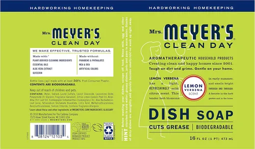 Vista 66 de Mrs. Meyer’s Clean Day - Detergente líquido para platos, aroma a lavanda, botella de 16 oz