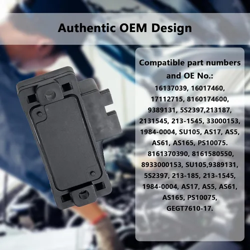 Vista 2 de Sensor MAP 213-1545 compatible con Chevy Impala S10 K1500 K2500 K3500 Lumina Camaro Caprice Cavalier Corvette Century Pontiac Firebird Grand Am