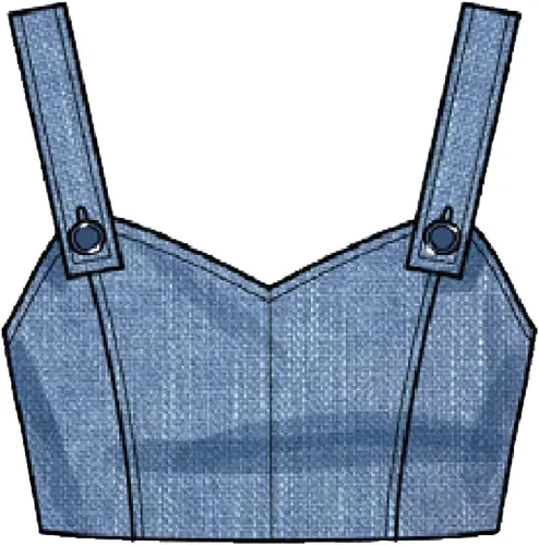 Vista 4 de Simplicity Misses' - Kit de patrón de costura para top y falda, código S9552, tallas 16-18-20-22-24, multicolor