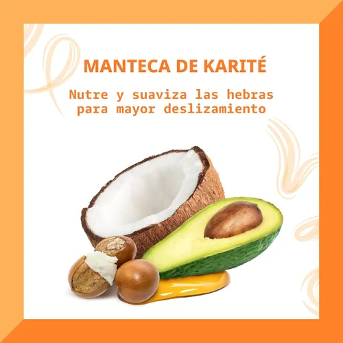 Vista 3 de Cantu Coil Calm Detangler con manteca de karité para cabello natural, 8 onzas líquidas