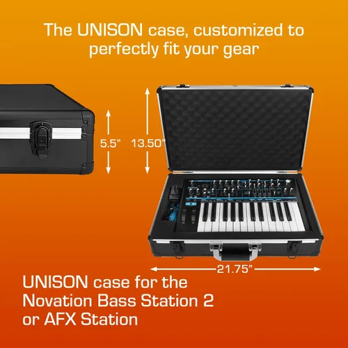 Vista 5 de ANALOG CASES Novation Bass Station II/AFX Station - Estuche rígido ultraligero UNISON