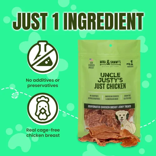 Vista 3 de Golosinas gourmet de pollo para perros, naturales, nutritivas y sabrosas, hechas solo en Estados Unidos, pollo sin jaulas, sin aditivos