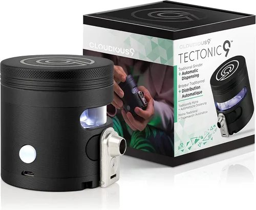 Vista 9 de Cloudious9 - Tectonic9 Molinillo Manual Dispensador Automático Grande de 2.5" de Aleación de Aluminio (Negro), Solo para Hogar y Cocina