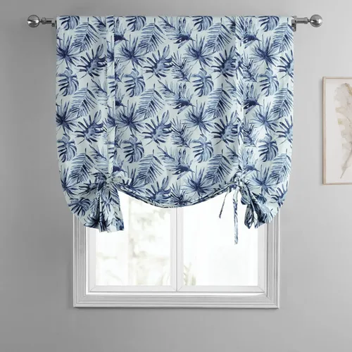 Vista 3 de HPD Half Price Drapes PRCT-TUD211A-63 - Cortinas de algodón estampado para oscurecer la habitación, cortina enrollable de globo para sala de estar